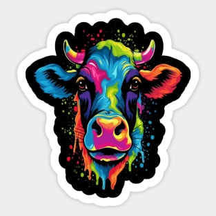 Cow Smiling Sticker